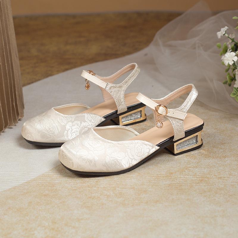 

Fashion Fashionable Baotou Sandals for Women s Summer 2025 New Chinese Style Dress Shoes Mary Jane Single Shoes Zapatos De Mujer 36
