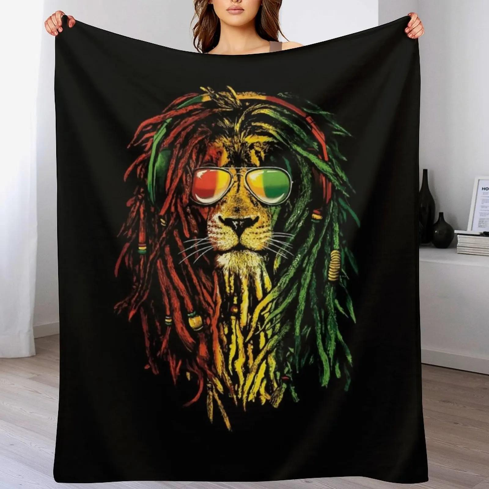 

Bob Marley Lion Throw Blanket All Season Lightweight Soft Blanket for Bed 102x76cm(40x30in)
