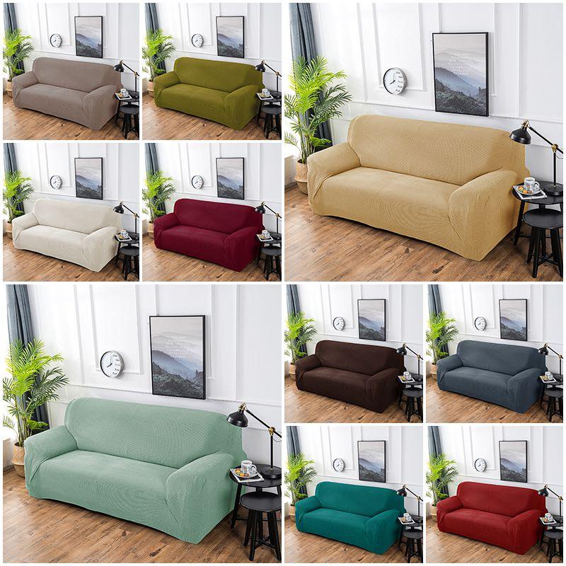 Weicher und strapazierfähiger Stretch-Hussenbezug für Heimstuhl, Sofa für 1/2/3/4 Sitzer Couchschutz