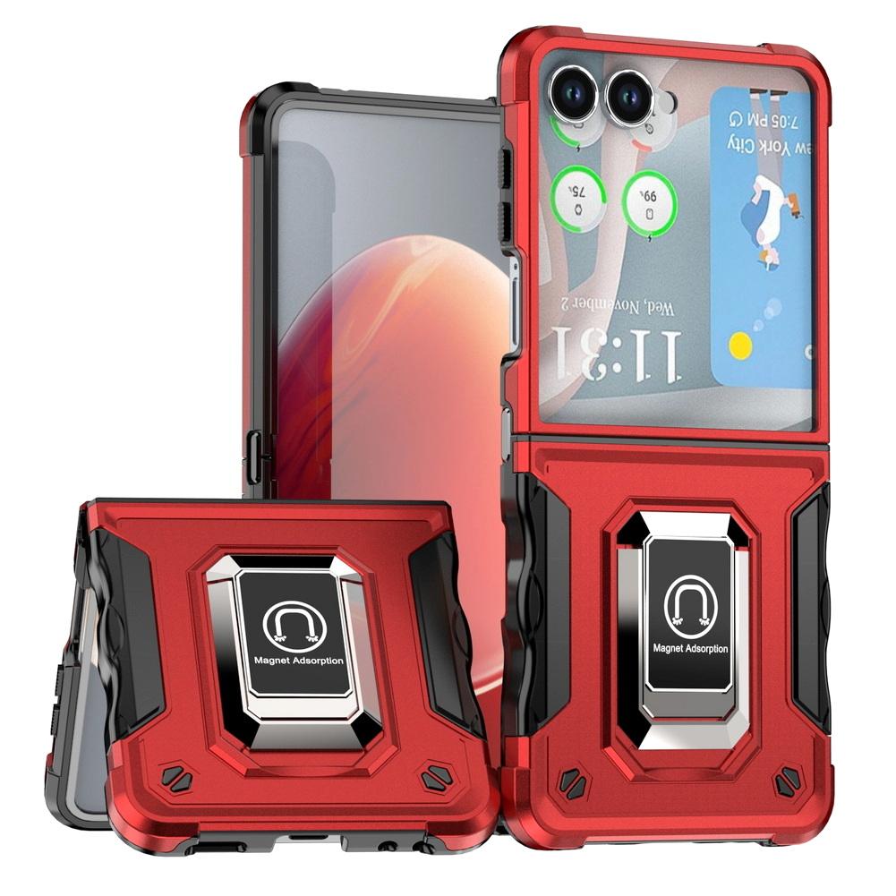 2-in-1 Composite Anti-drop Metal Ring Support Bracket Holder Case For Samsung Z Flip 7 Flip7 FE Galaxy Z Flip 6 5 4 Slim Cover