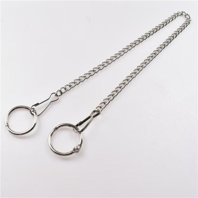 

Нержавеющая сталь Трансграничная цепочка для подвешивания постеров и защиты от потери с флуоресцентными звеньями Triangle Buckle + 10CM Chain