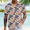 Hawaiian Shirt For Men, Men's Vintage Button Down Bowling Shirts Short Sleeve Summer Beach Shirt