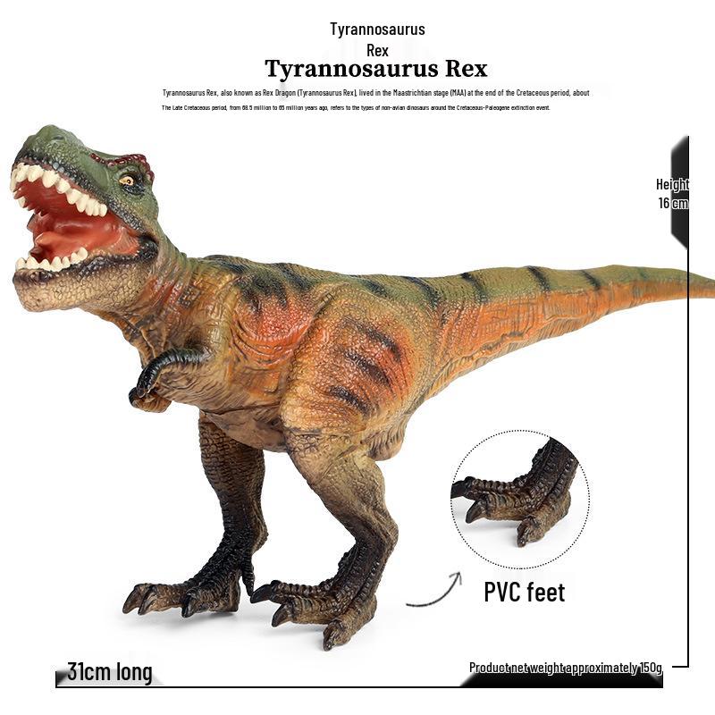 Jurassic Dinosaur Toys: Soft Rubber T-Rex, Triceratops, Mosasaurus, Pachycephalosaurus Models for Kids