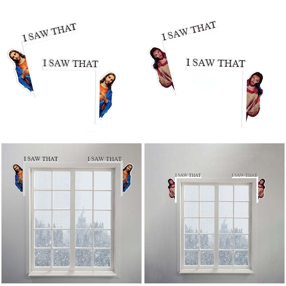 10 Wooden Door Frame Decorative Jesus I Saw That Easter Ornament DIY Crafts Door Top Corner Easter Gift