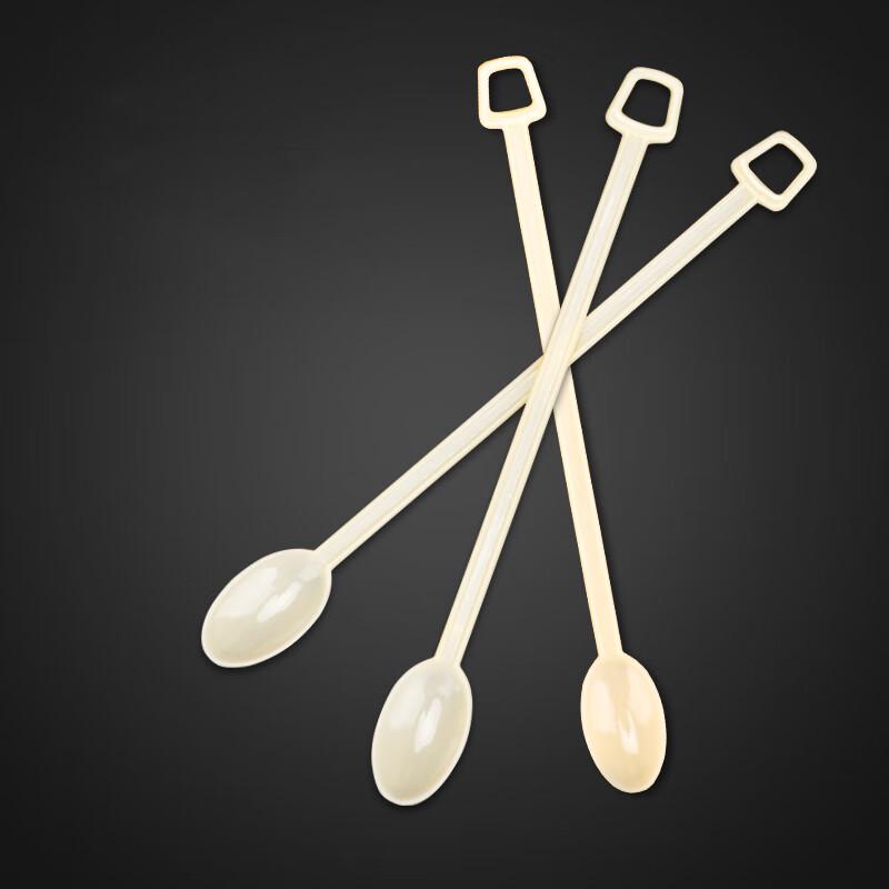 Homeglen Einweg-Plastiklöffel mit langem Griff