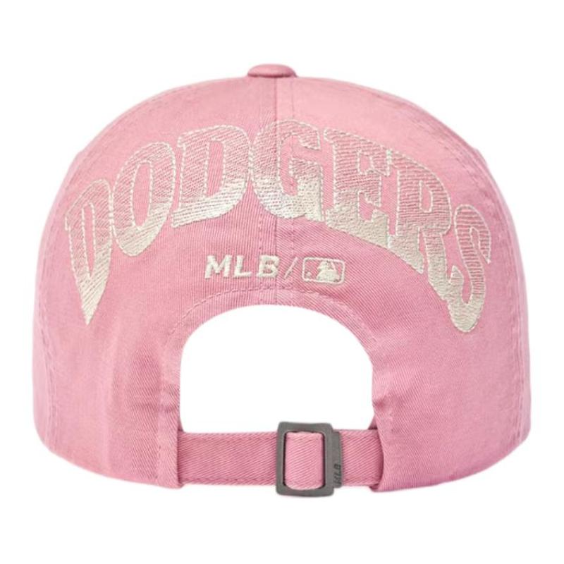 MLB Cotton Baseball Caps Unisex Pink Fashion 3ACPB076N-07PKM