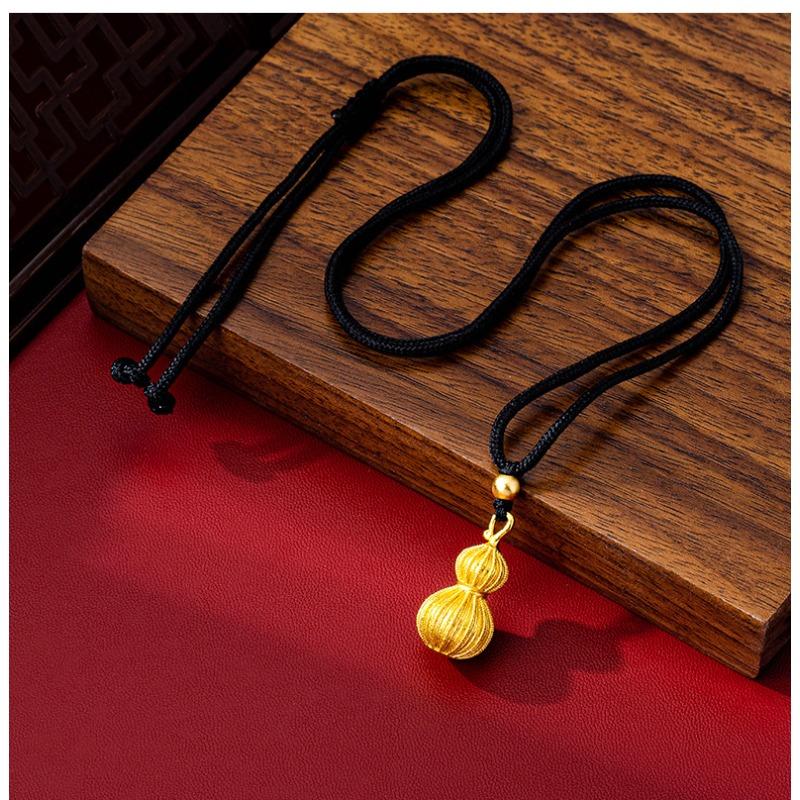 National Trend Ancient French Silk Gourd Retro Women's Jewelry Necklace Pendant