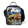 Dinosaur Print DIY Lunch Bag Office Workers School Kids - PVC Insulated Shoulder Cooler