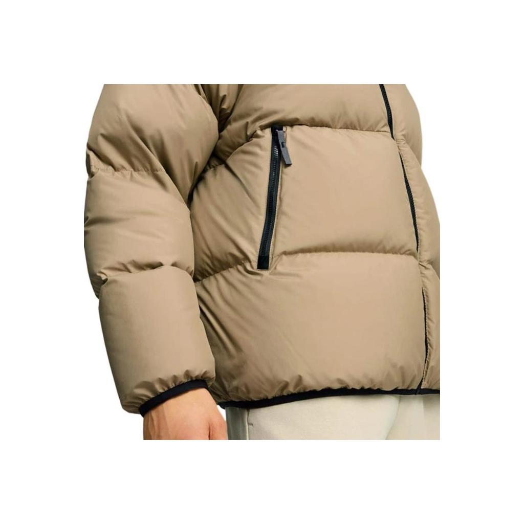 Puma Sportstyle Series Comfortable Hooded Long Down Jacket Unisex Outerwear Oak-Brown 684103-67