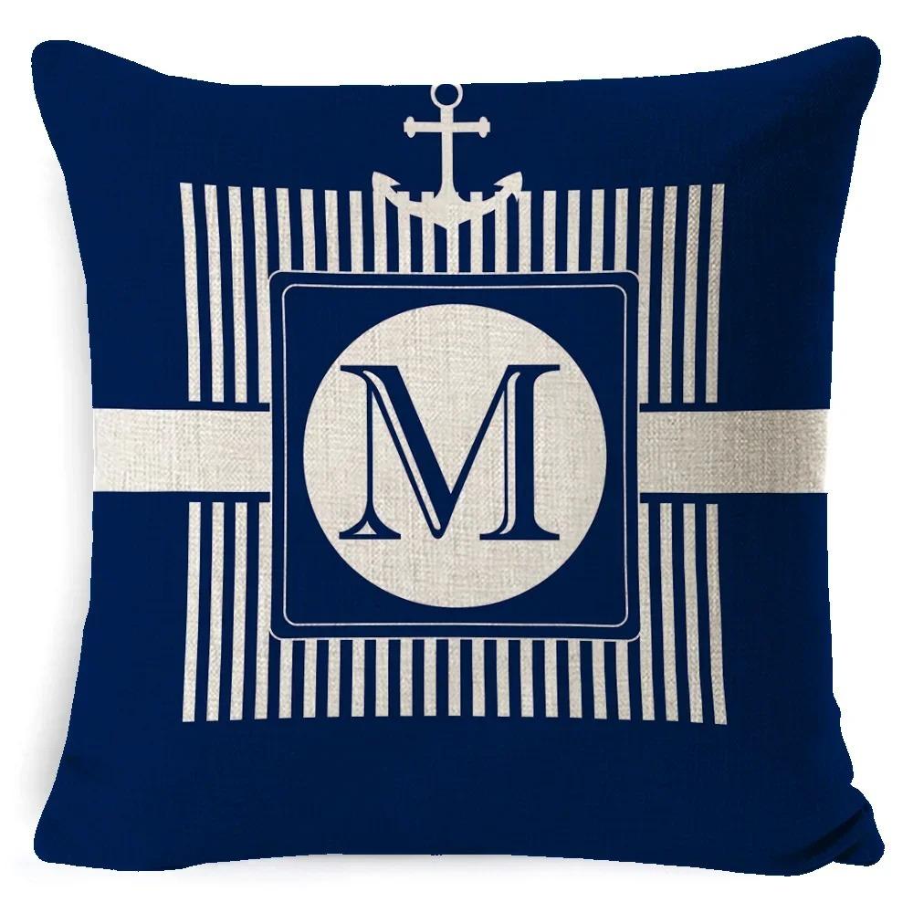 

Home Decor Nautical Themed Decorative Throw Pillow Covers Pattern Cushion Cover Suitable for Sofa Bedroom Car Pillow Cover 16x16Inch