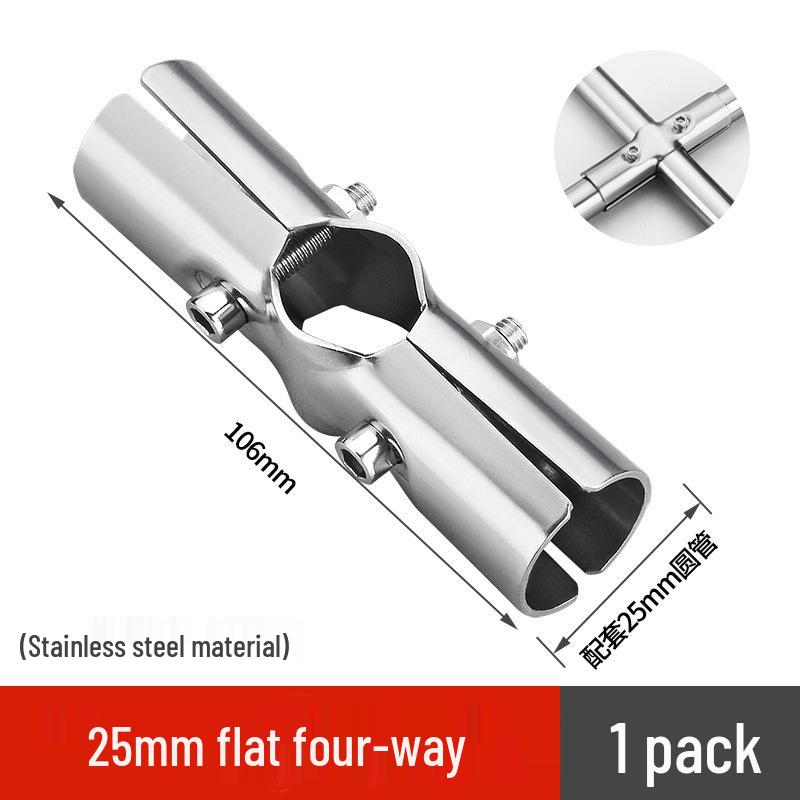 25 Snap-On Stainless Steel Pipe Connectors for Greenhouse Clamps
