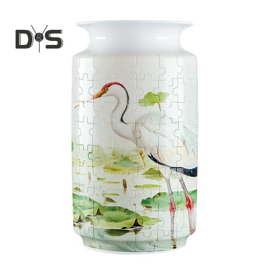 

3D ваза-головоломка изогнутые части головоломки ваза 3D художественная ваза-головоломка со съемным стаканом для воды и подставкой для цветочной композиции домашний офис декор A