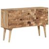 VidaXL Buffet 110x30x70 Cm Solid Mango Wood, Cabinet, Cupboard, Highboard, Sideboard, Storage Cabinet, 376063