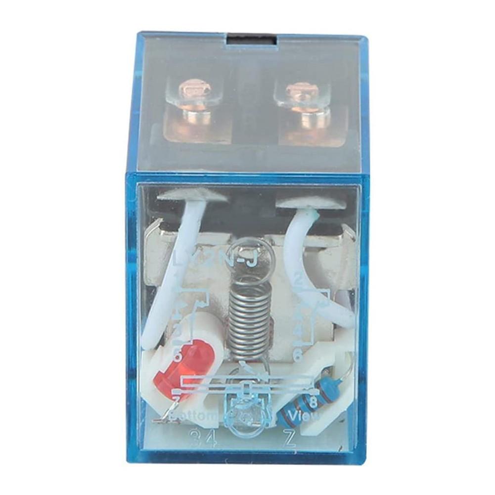 Releu 12V DC 8 Pini și Bază Soclu Inclus 10A DPDT LY2NJ HH62P-L JQX-13F