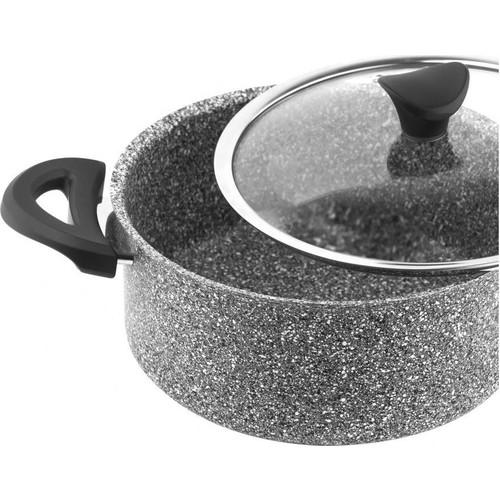 Ultra Granit 20 cm hluboký žulový hrnec šedý TAÇ-3460