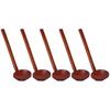 5Pcs Wooden Spoons Sturdy Handle Hand Polished Smoother Light Weight Japanese Tortoise Shell Spoon for Restaurant
