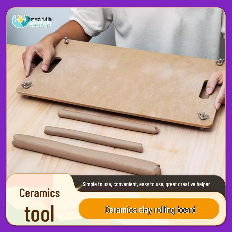 Pottery Tools: Handmade Clay Strip Board for DIY Clay Sculpture and Pottery. Small clay strip board