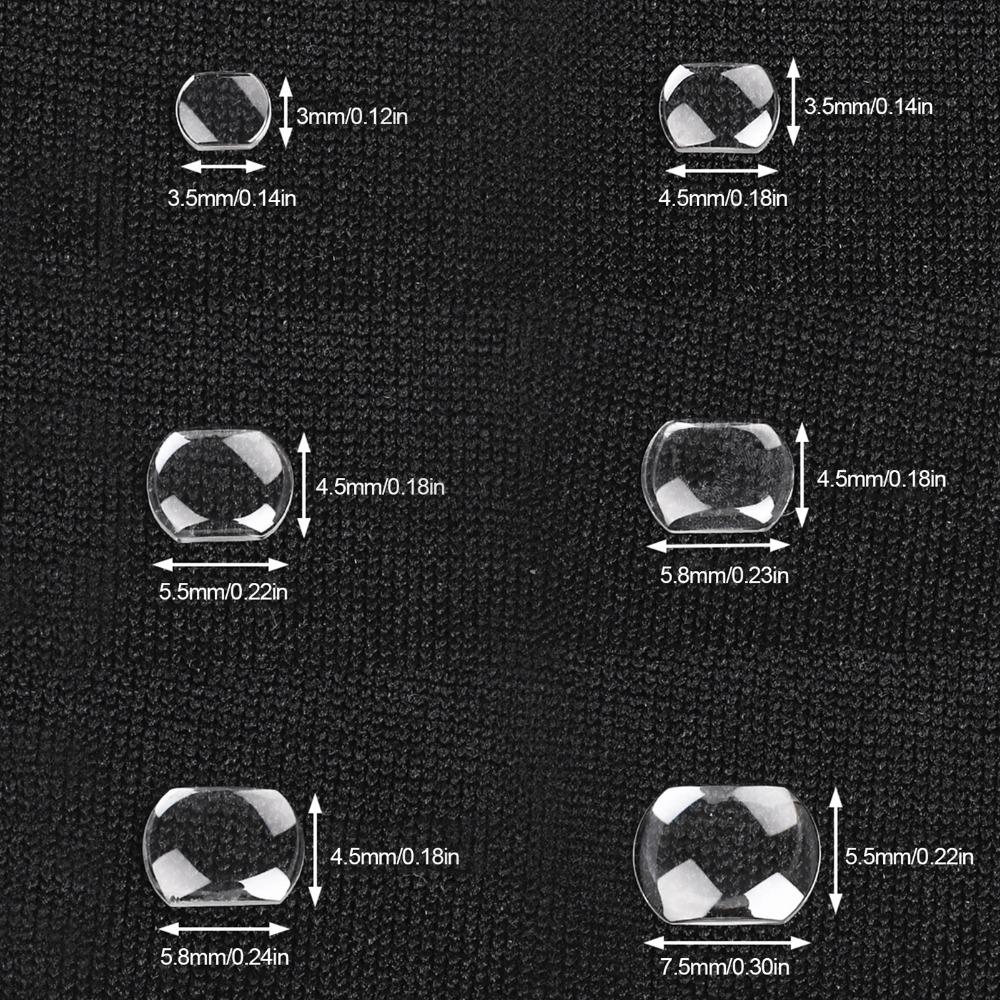 6Pcs Set Convex Lens Magnifying Glass Watchmaker Accessories Portable Magnifying Watch Parts Tool Convexity Watch Parts