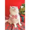 Red and Black Bow-knot Pet Collar Bib Saliva Towel Knitted Collar Cat Puppy Decoration Used for Small Pets Bow Tie Accessories