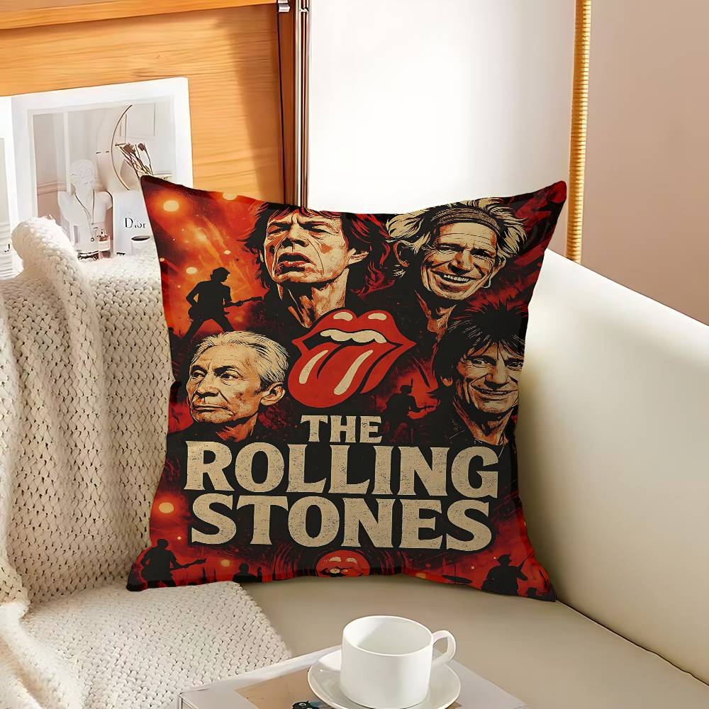 

Rock Band The R-Rolling S-Stones Персоналізована Подушка Пиловий Чохол Спальня Дитяча Вечірка Декорація Наволочка День Народження Дитячий Подарунок 18x18Inch