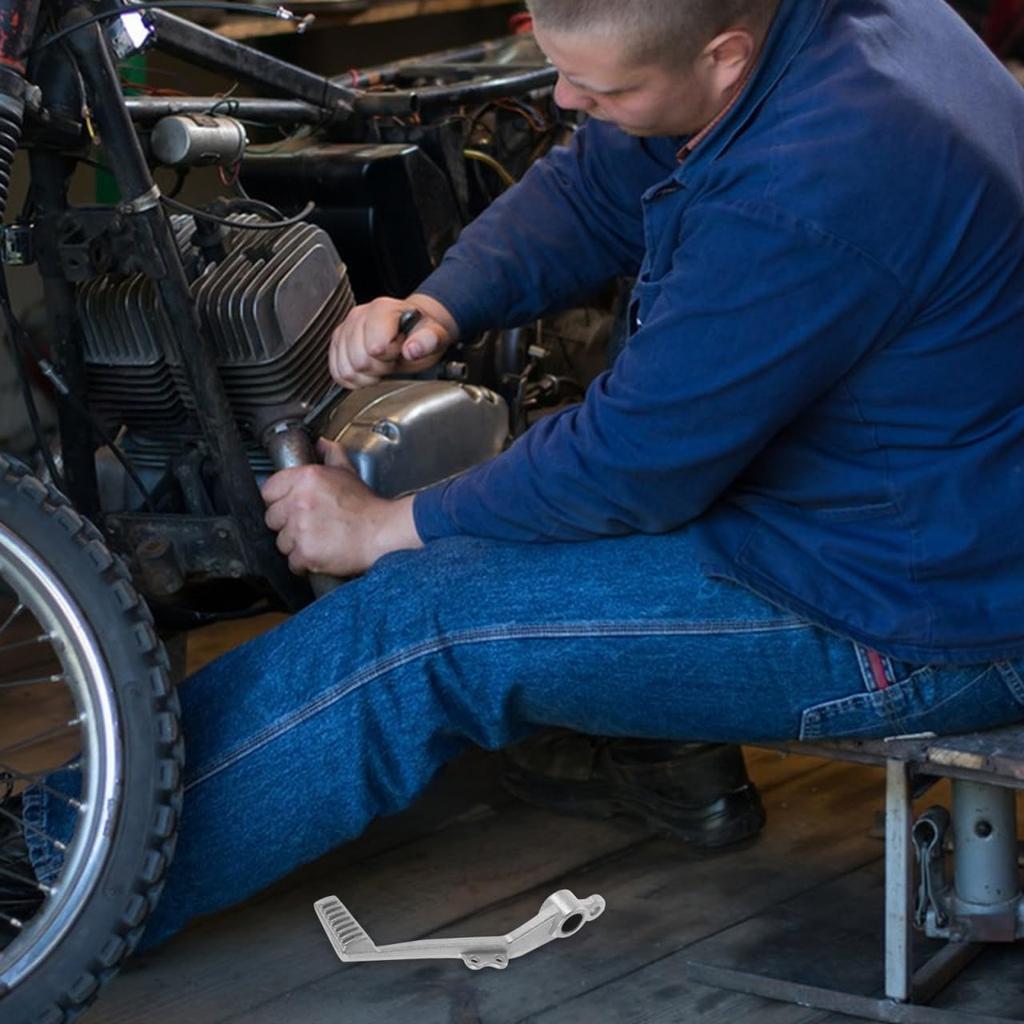 Motorcycle Rear Brake Pedal Foot Lever Replacement Compatible with Honda 2007-2012 Durable Rear Brake Foot Pedal Easy Installation