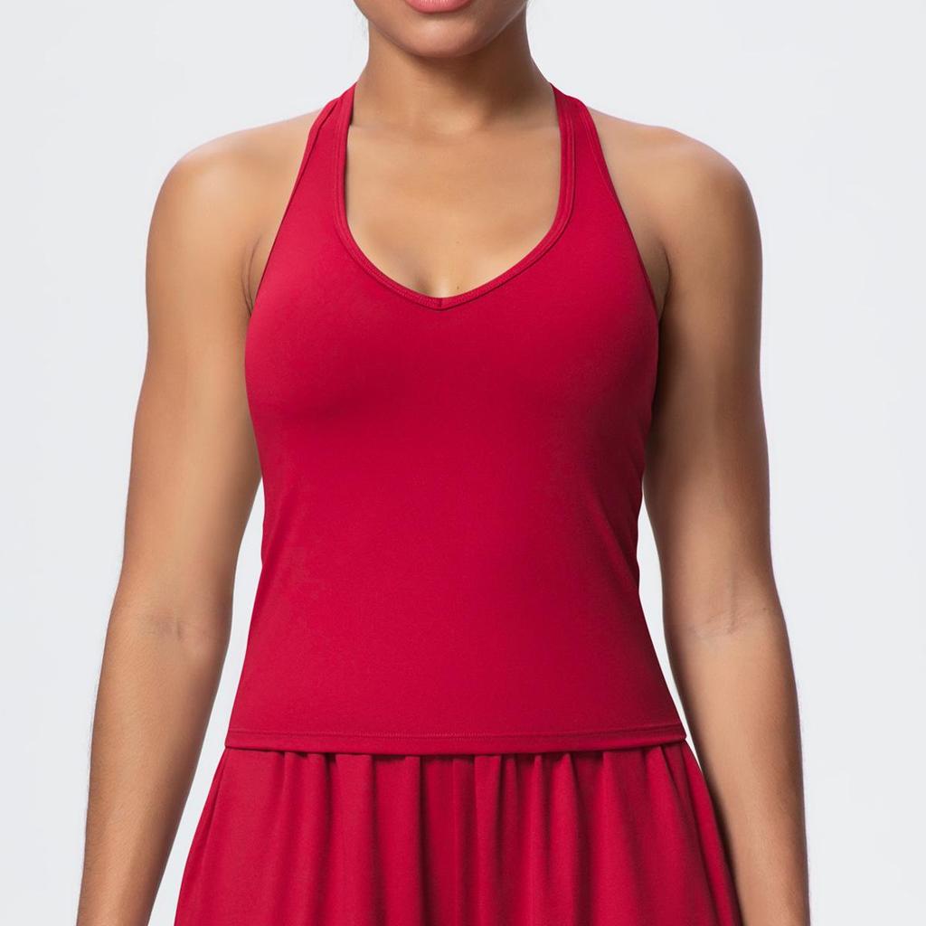 European & American Breathable Wide-Leg Pants with Fitness Halter & Strappy Long-Sleeve Yoga Top