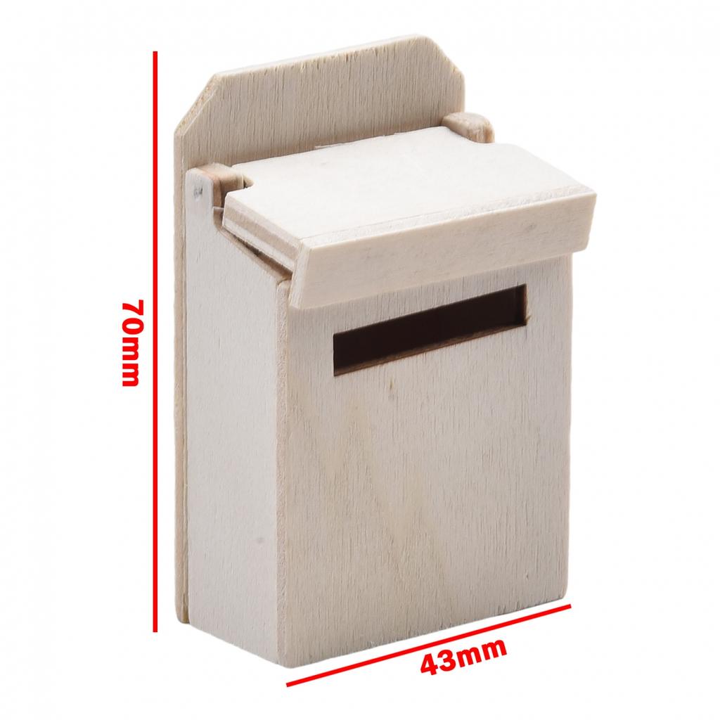 Authentic Miniature Flip Mailbox Model for Nostalgic Miniature Scenes