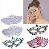 Rhinestones Masquerade Mask Eye Mask with Rhinestones Decoration For Women Halloween Costume Accessory