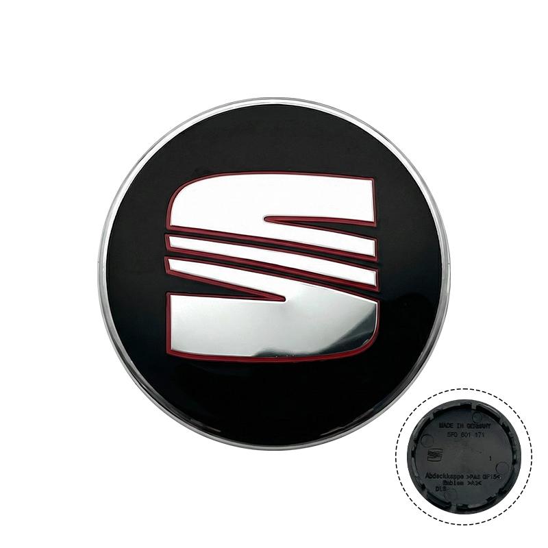 56MM 4 Stück/Set Radkappen Mittelkappen für SEAT Leon MK1 MK2 MK3 5F Ibiza 6L 6J Altea Arona Tarraco Cupra Cordoba