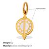 Sun, Moon, and Stars Geometric Oil Drip Pendant