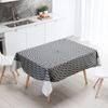Abstract Ripple Tablecloth Home Decor Stain Resistant Waterproof Table Decoration Rectangular Kitchen Fireplace Tops