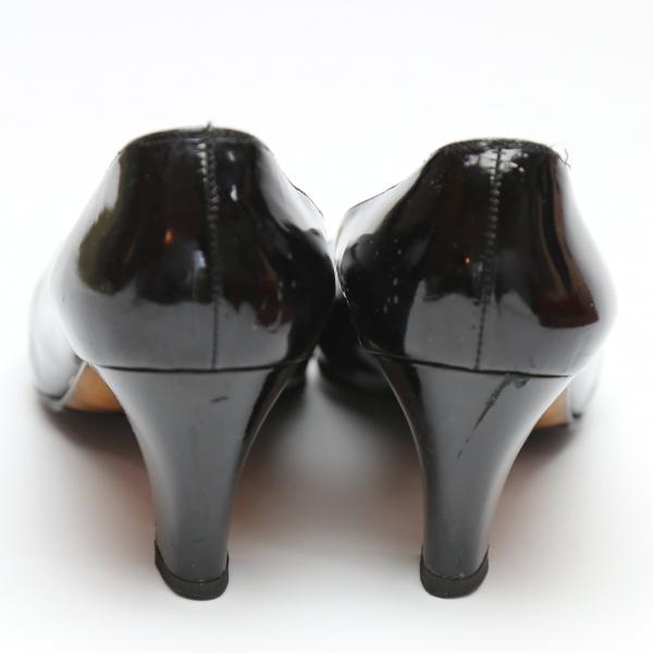 Salvatore Ferragamo Pumps Pumps High Heels Enamel Black Women Storage Box Used