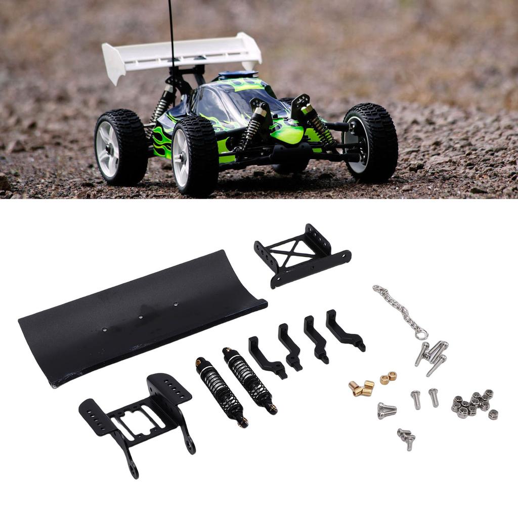 1Celsius18 RC Metal Snow Plow Replacement for RC Crawler Car Snow Shovel Alloy Shock Absorption