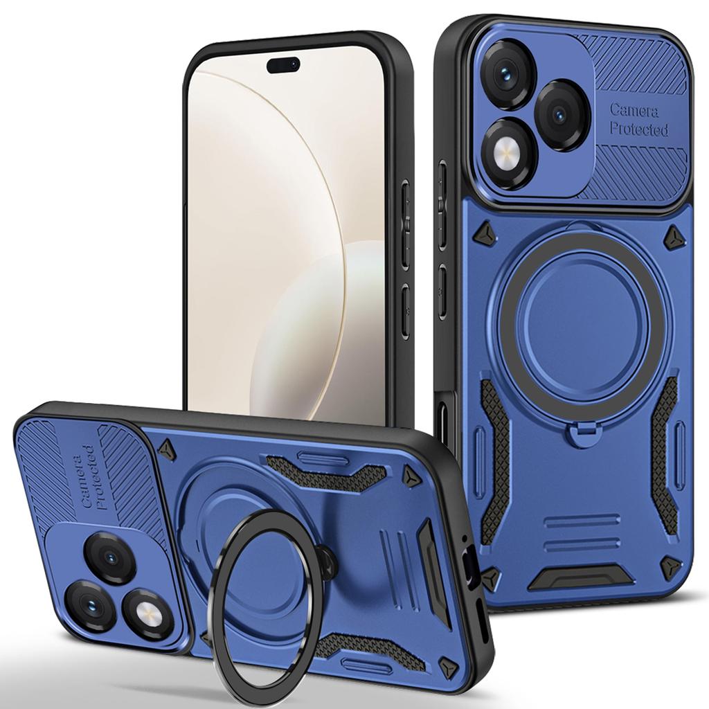 For Honor 400 Lite 5G Magnetic Case Shockproof TPU + PC Phone Back Cover with Kickstand