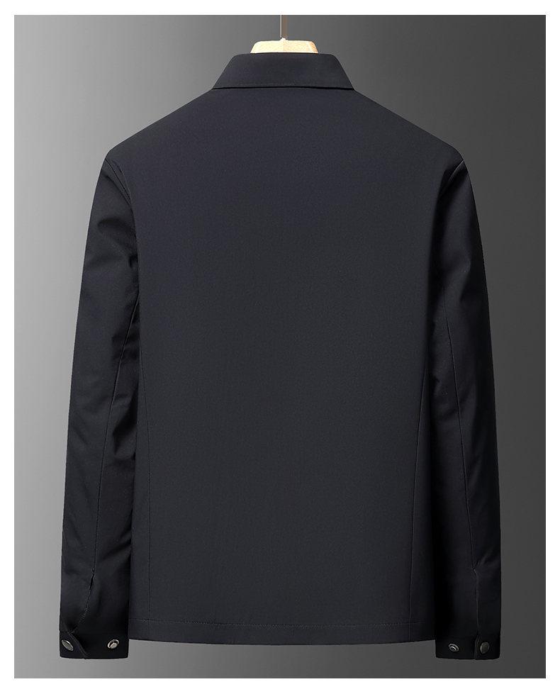 Men's Versatile Business Casual Lapel Jacket - Spring/Autumn 2026 High-End Executive Style for Middle-Aged Men
