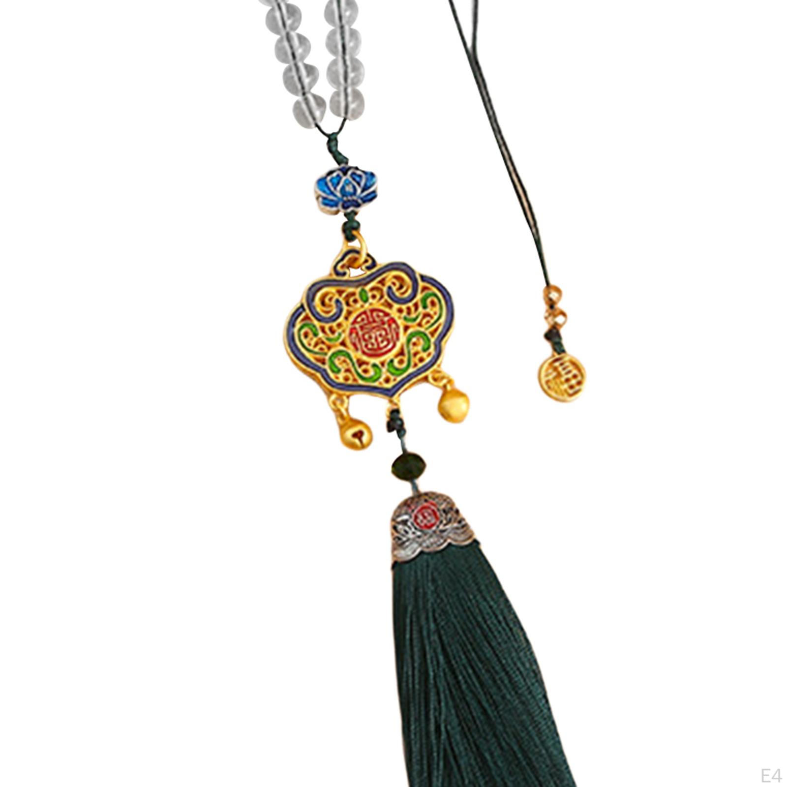 Подвеска для автомобильного зеркала заднего вида с китайским символом удачи Green — фото 7