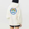 Vans Rainbow Print Sports Hoodie Women Tops Off-White VN0A5AUEFS8