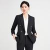 Thero Man Women's Striped Business Suit Set