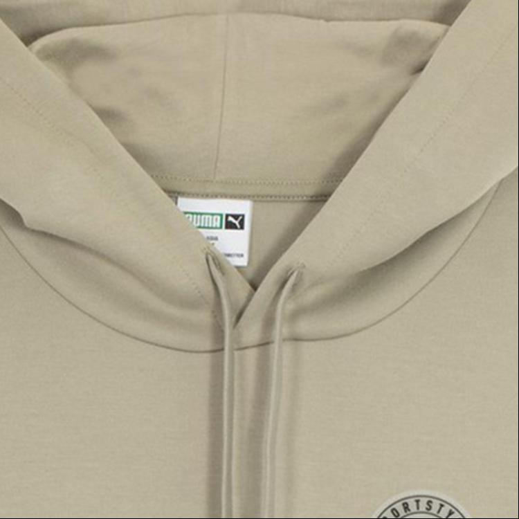 Puma Solid Color Logo Loose Sports Hoodie Unisex Hoodies Gray 627879-55