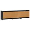 TV Cabinet 168 x 33 x 47 cm Black Oak Particleboard