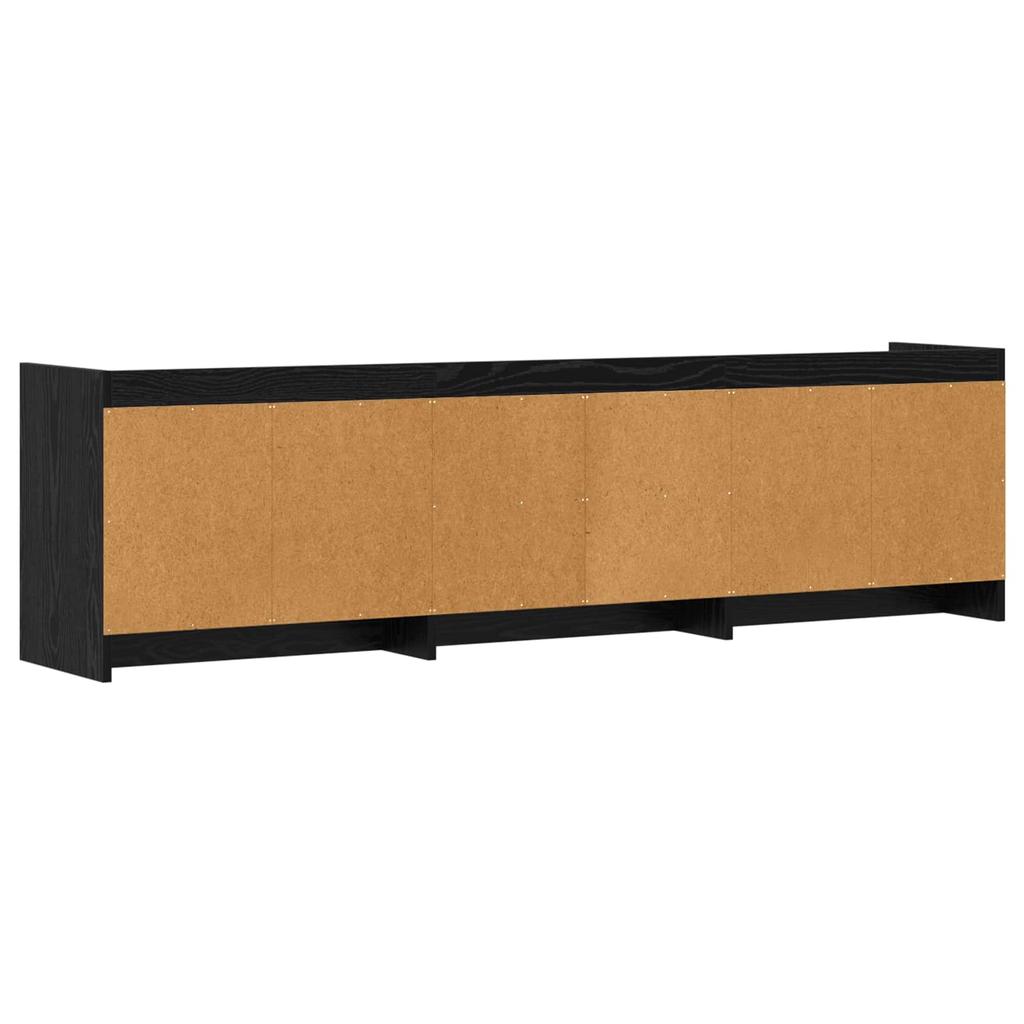 TV Cabinet 168 x 33 x 47 cm Black Oak Particleboard