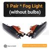 Durable-1 Pair Fog Light Left Right Fog Lights Driving Lamps Cover For-BMW 3 Series E46 4 Door 1999 2000 2001 LED Car Day Light