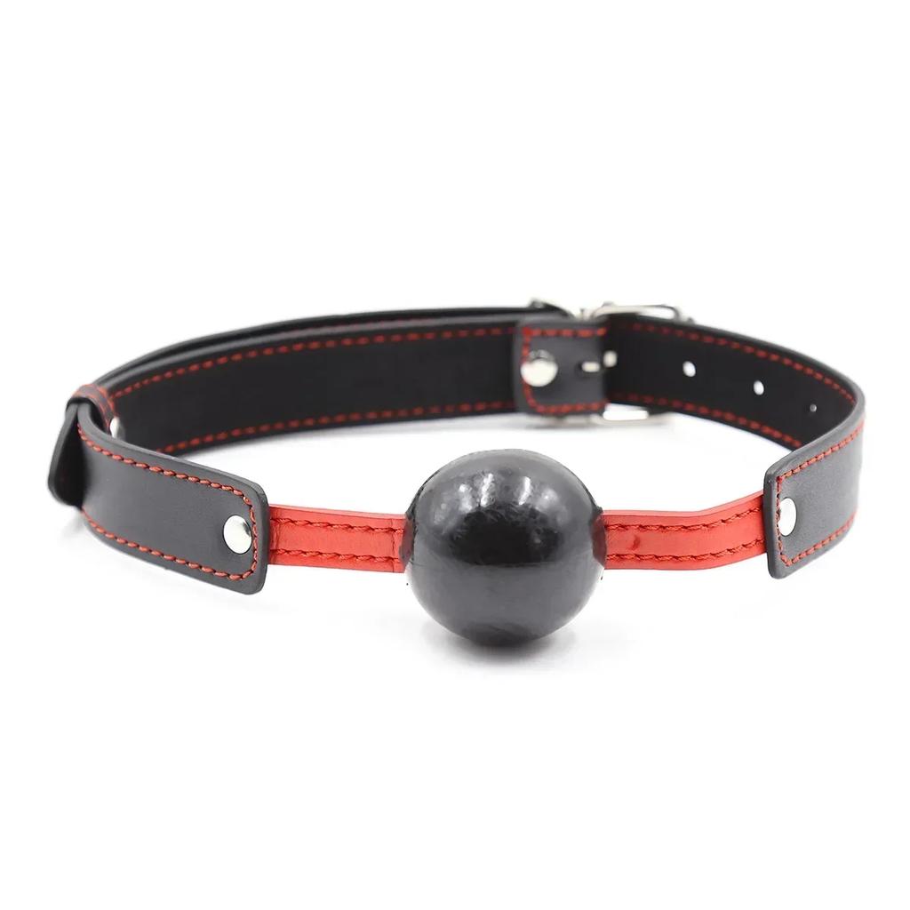 Adult Slave Harness Silicone Ball Open Mouth Gag BDSM Bondage Fetish Mouth Restraint Sex Toy for Woman Exotic Accessories