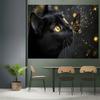 Black Cat Butterfly Glow Tapestry Animal Art Wall Hanging Mystical Decor Living Room Print