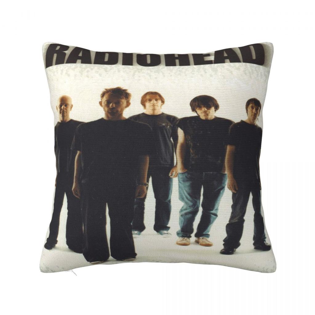 Radiohead Rock Metal Band Pillowcase Cushion Cover Throw Pillow Cover Soft And Sweet Chair Decoration Zippered Multi Size