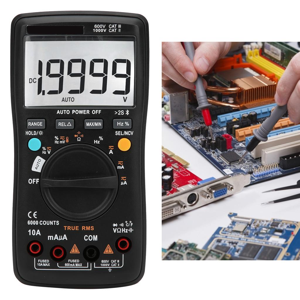 ZT‑300AB Wireless Digital Multimeter True RMS AC DC Resistance Capacitance Temp Tester 6000 Counts
