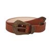 New Antique Bronze Three-piece Set, Retro Brown Western-style PU Women's Belt, Domestic Sales, Versatile Women's Belt