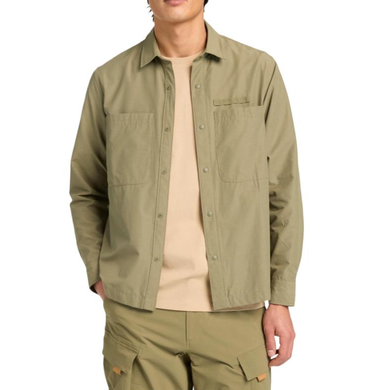 Timberland Solid Color Button-Down Collar Shirt Men shirts TB0A2R4D5901 S