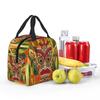 Ethnic Totems Of Indians Tiki Insulated Lunch Bag for Kids School Cooler Thermal Food Box Tote Leakproof Lunch Boxes Container