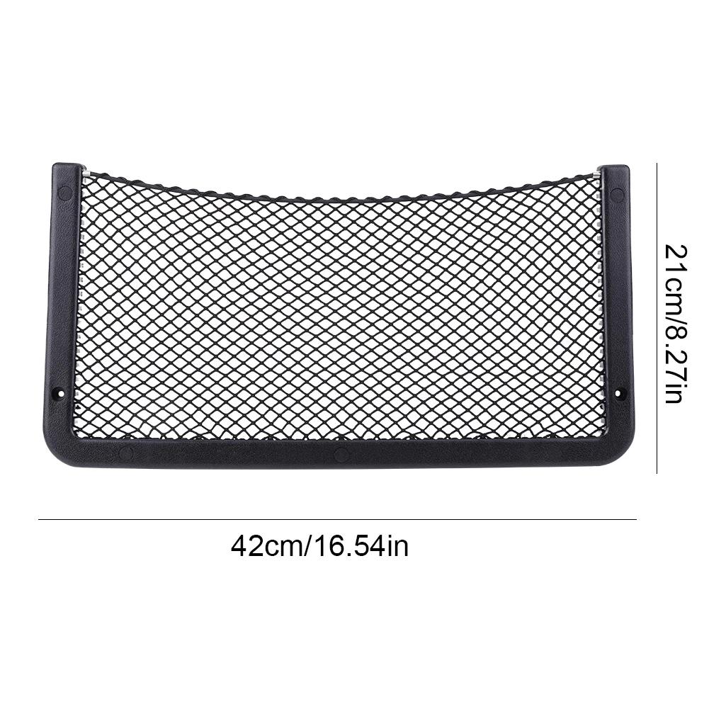Car Mesh Net Bag Elastic Net Cargo Mesh Net Caravan Bus Vehicle Seat Back Organizer Bus Seat Back Mount Organizer For Camper SUV